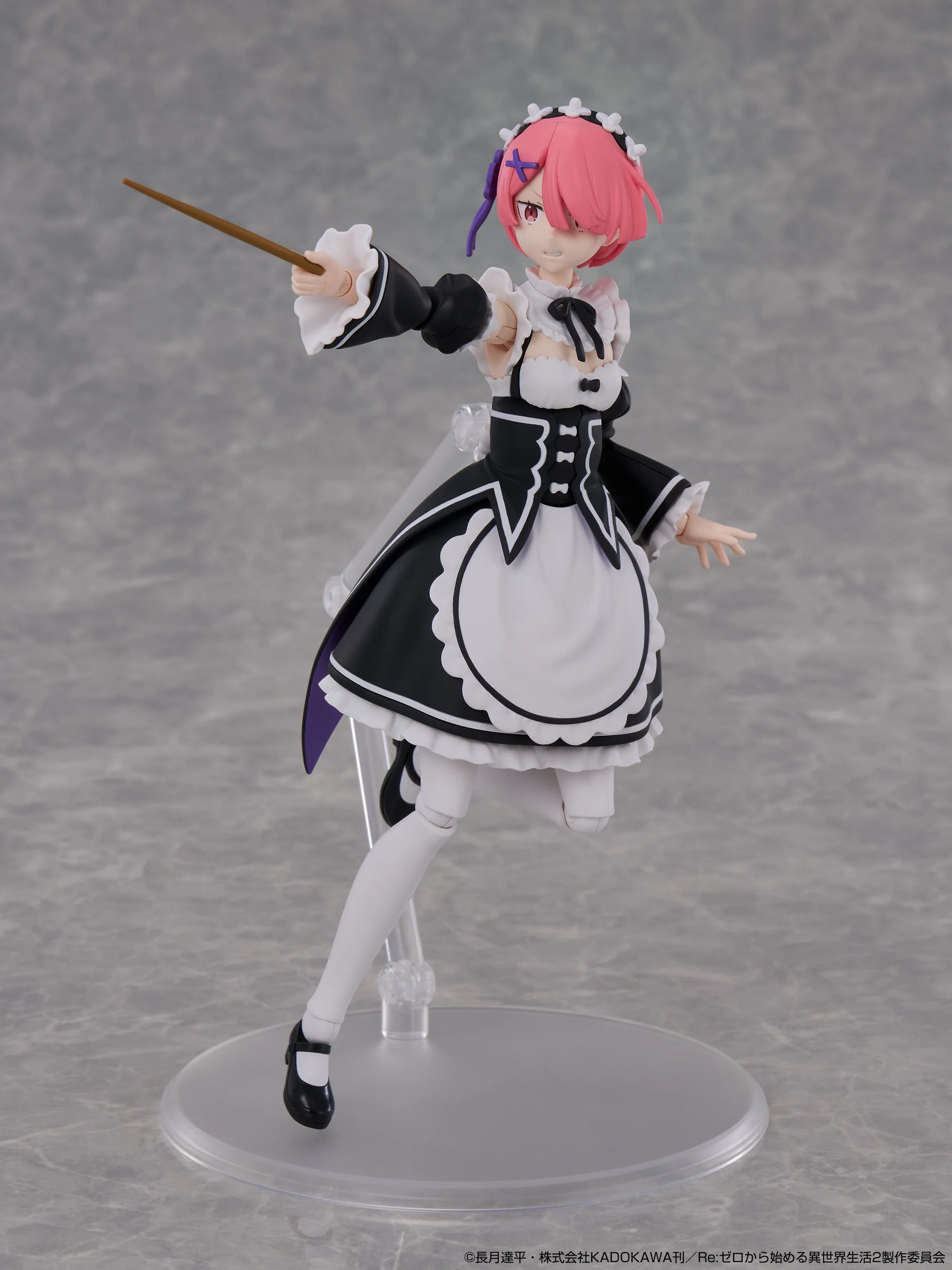 怒り顔と杖を組み合わせた塗装済み試作品