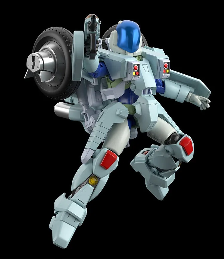 レイ機のライドアーマーで40mmビーム機銃を構えた塗装イメージCG