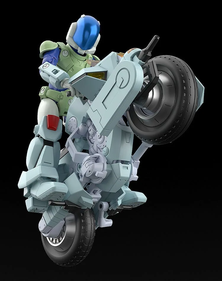 レイ機のアーマーサイクル側面とタイヤ周辺の塗装イメージCG