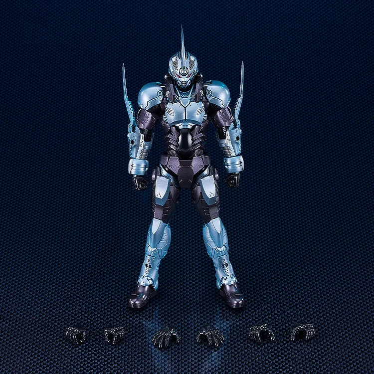 複数のハンドを並べた提供見本。PVC製ハンドと付属の全構成は公式案内を照合